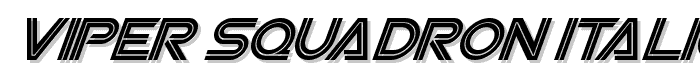 Viper Squadron Italic font
